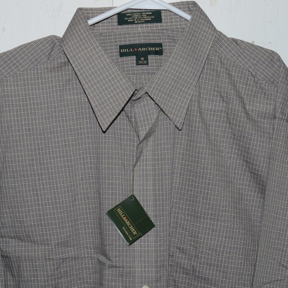 Hill Archer button down mens shirt size 18 J725